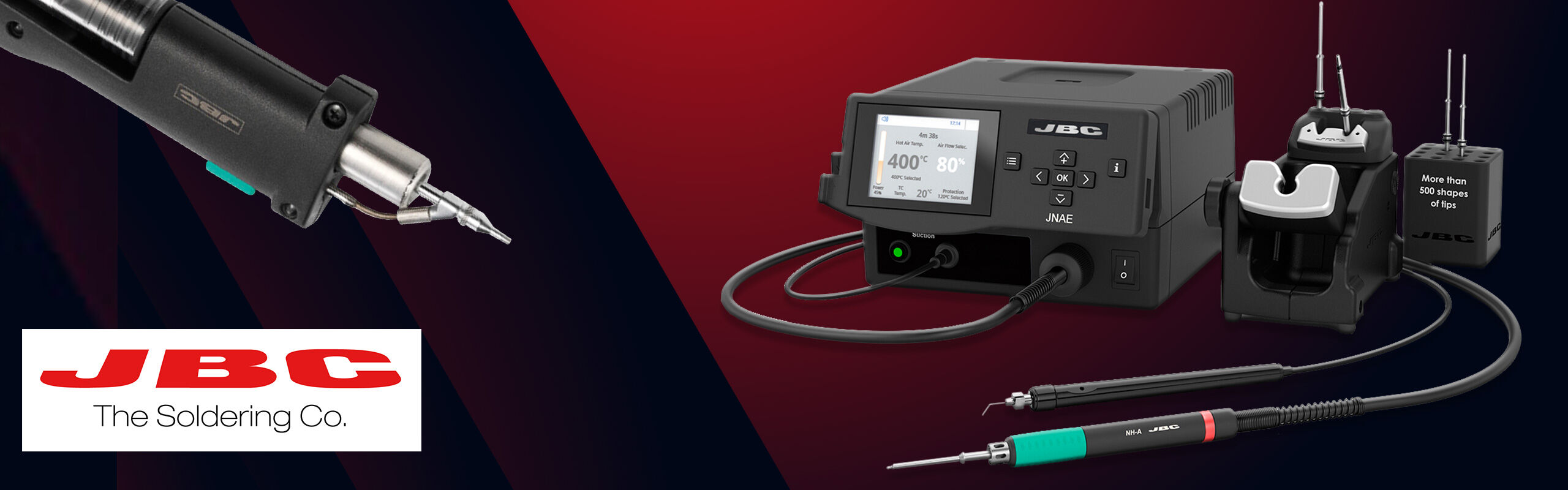 Digital soldering stations for professional applications