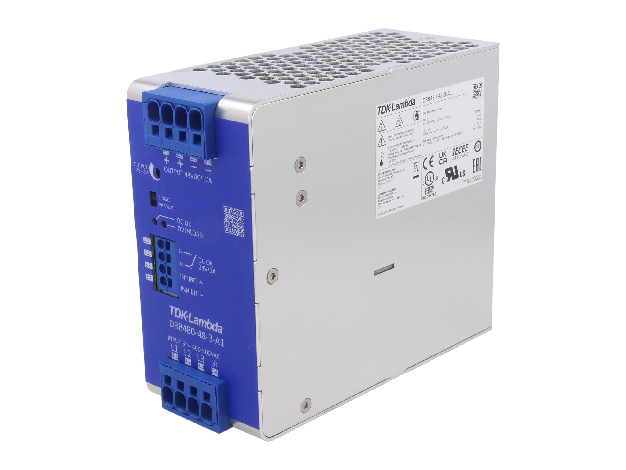 480W tri-phase power feeders from TDK-Lambda | Electronic 