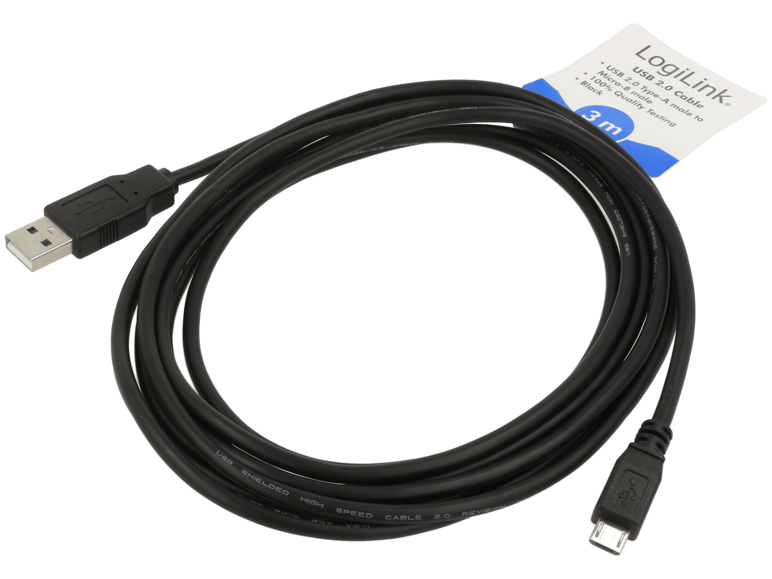 CU0059 Cavo USB con spine di tipo A e B per connessioni di dispositivi periferici.