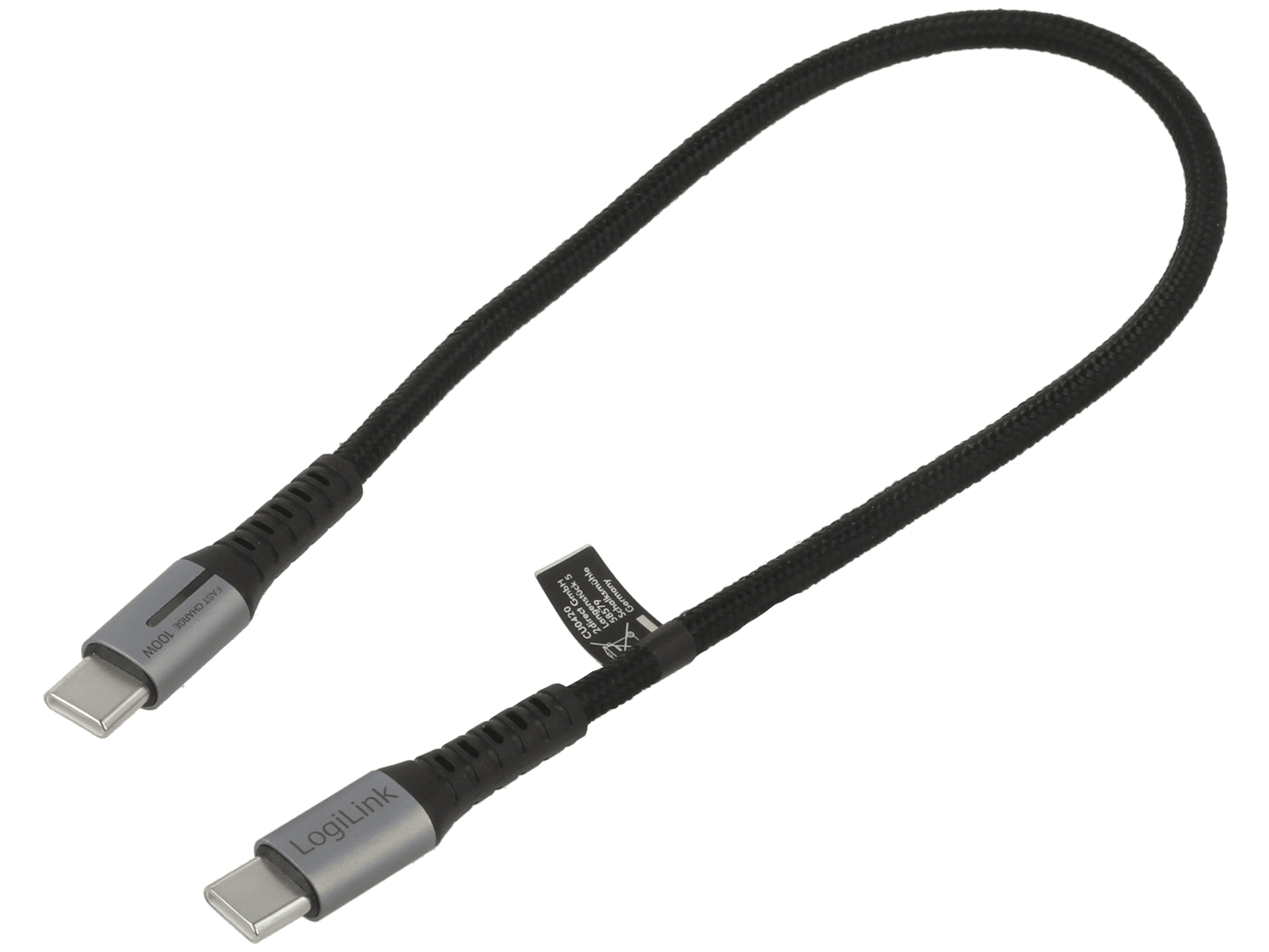 CU0420 Cavo USB di tipo C–C che supporta il trasferimento dati ad alta velocità e la ricarica.